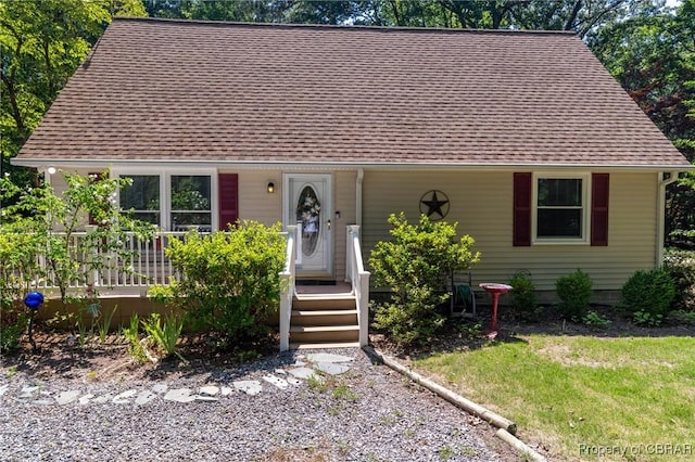 844 Rocky Point Lndg, Cobbs Creek, VA 23035 - view of front facade featuring a shingled roof