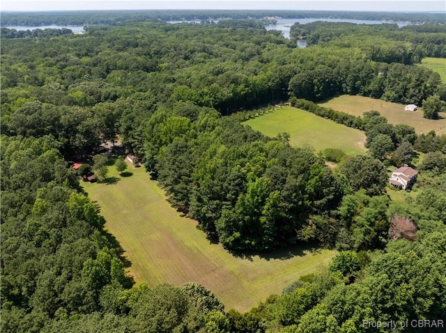 844 Rocky Point Lndg, Cobbs Creek, VA 23035 - aerial view of a heavily wooded area