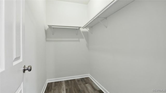 566 Abbey Village Cir, Midlothian, VA 23114 - walk in closet featuring dark wood-style floors