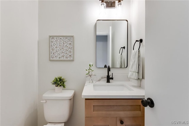 11904 W Briar Patch Dr, Midlothian, VA 23113 - half bathroom featuring vanity and toilet