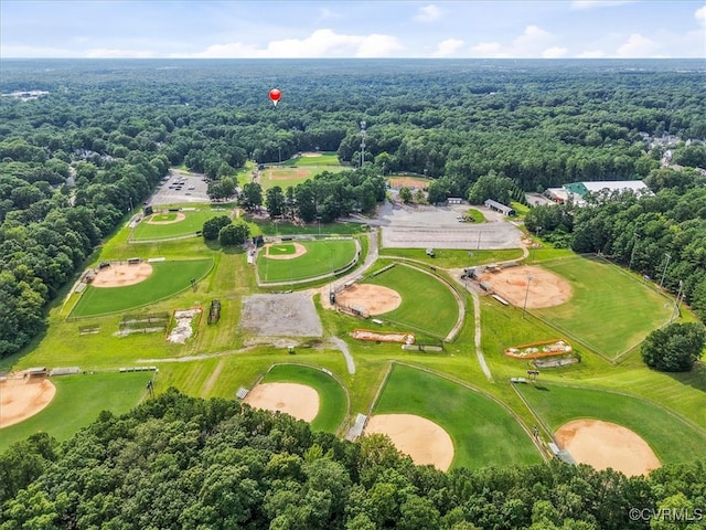 12628 Copperas Ln, Richmond, VA 23233 - aerial view of property and surrounding area featuring a forest