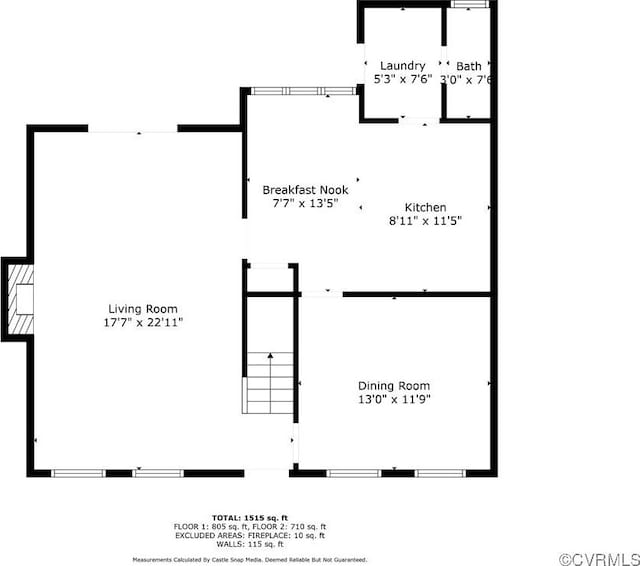 12628 Copperas Ln, Richmond, VA 23233 - view of property floor plan