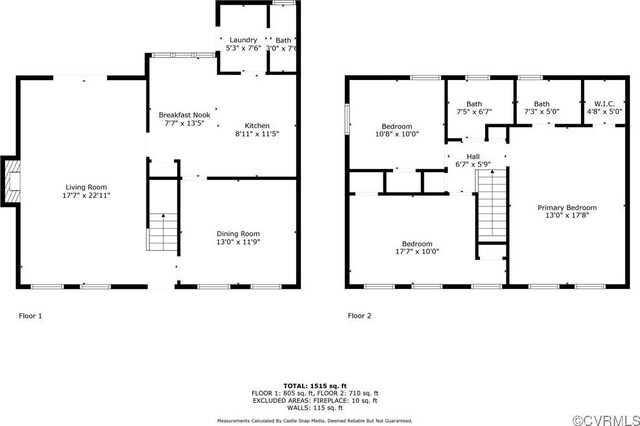 12628 Copperas Ln, Richmond, VA 23233 - view of floor plan / room layout