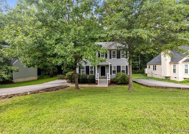 12628 Copperas Ln, Richmond, VA 23233 - colonial inspired home featuring a front lawn
