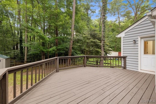 12628 Copperas Ln, Richmond, VA 23233 - deck featuring an outbuilding
