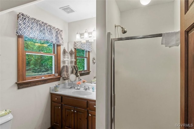 124 Gammons Vw, Bumpass, VA 23024 - bathroom featuring a stall shower and vanity