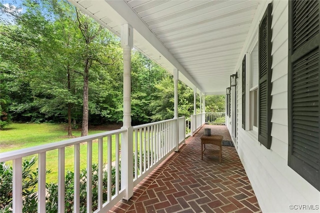 124 Gammons Vw, Bumpass, VA 23024 - covered porch with a lawn