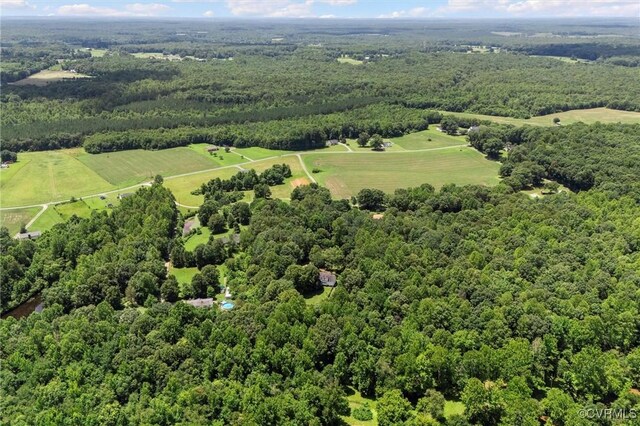 124 Gammons Vw, Bumpass, VA 23024 - bird's eye view of a heavily wooded area