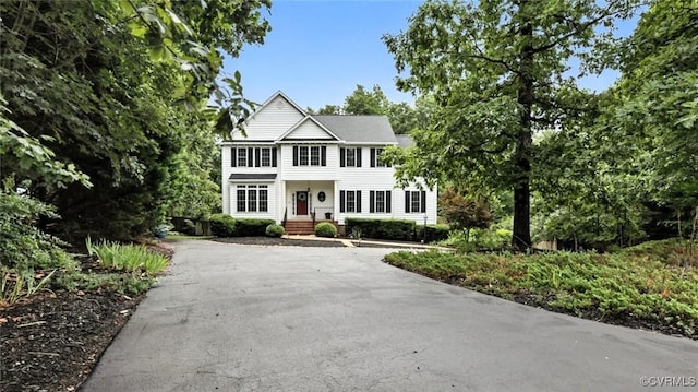 14507 Woodland Hill Dr, South Chesterfield, VA 23834 - colonial home featuring asphalt driveway