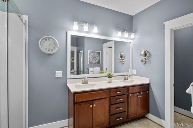 2432 Gammons Creek Dr, Maidens, VA 23102 - full bathroom with double vanity and tile patterned flooring