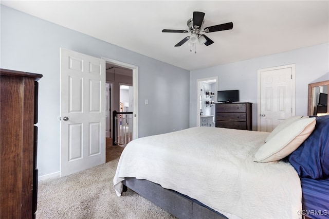 2708 Pineridge Ln, Powhatan, VA 23139 - carpeted bedroom featuring a ceiling fan