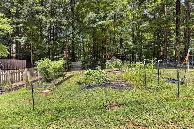2708 Pineridge Ln, Powhatan, VA 23139 - view of yard with a vegetable garden