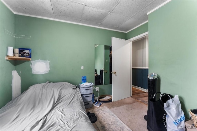 713 Lakeview Ave, Colonial Heights, VA 23834 - carpeted bedroom featuring crown molding