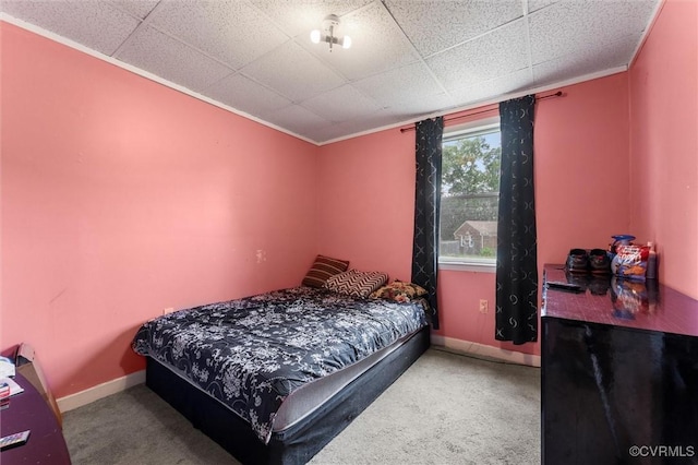 713 Lakeview Ave, Colonial Heights, VA 23834 - carpeted bedroom featuring crown molding and baseboards