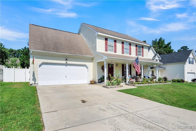 4115 Stonewood Ln, Williamsburg, VA 23188 - view of front of home featuring covered porch, a garage, and driveway