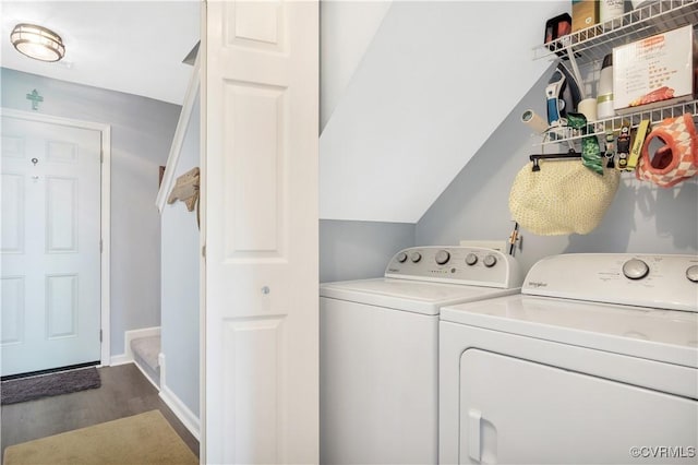 4115 Stonewood Ln, Williamsburg, VA 23188 - washroom with independent washer and dryer and wood finished floors