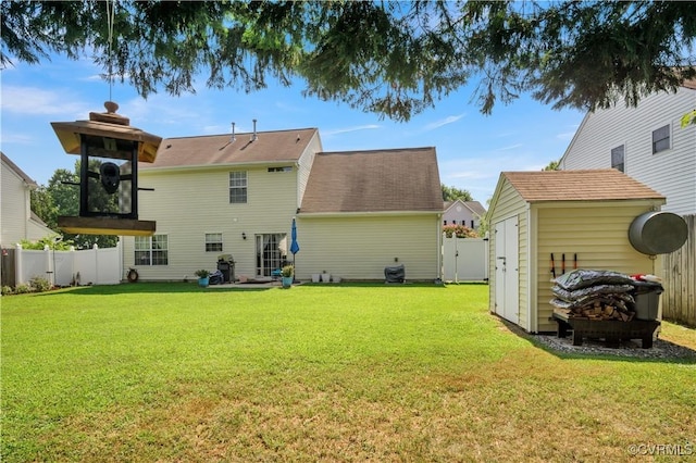 4115 Stonewood Ln, Williamsburg, VA 23188 - back of house featuring a fenced backyard and a shed