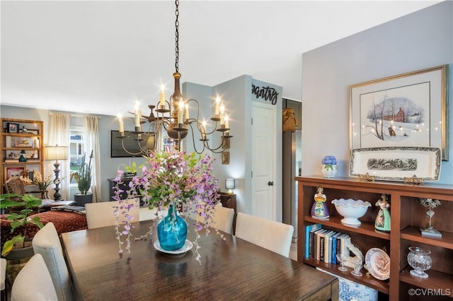4115 Stonewood Ln, Williamsburg, VA 23188 - dining room with a chandelier
