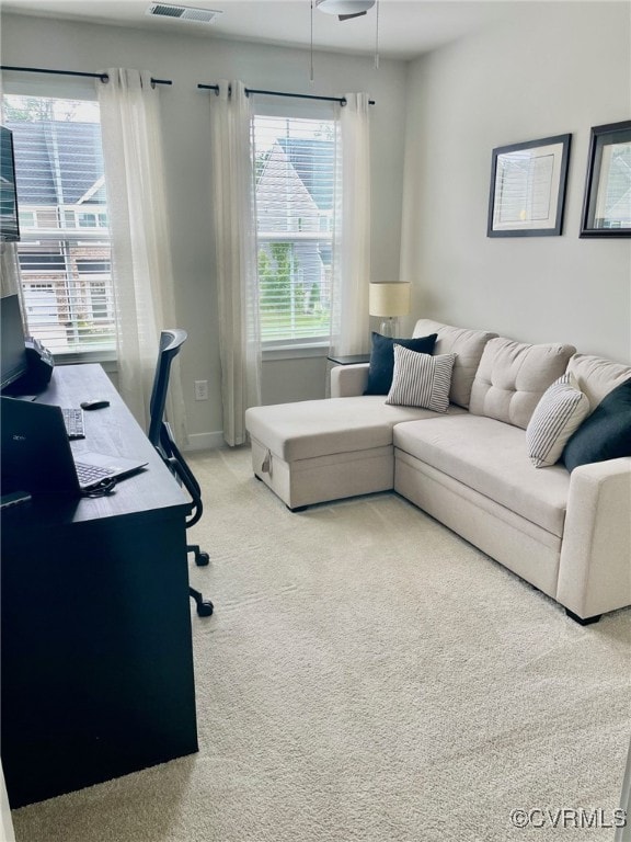 10904 Genito Square Dr, Chesterfield, VA 23112 - office space with carpet flooring, plenty of natural light, and ceiling fan