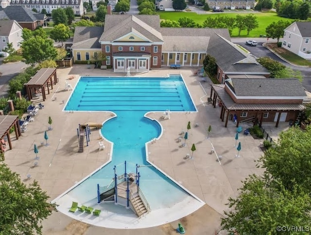 17318 Library Blvd, Ruther Glen, VA 22546 - community pool featuring a patio