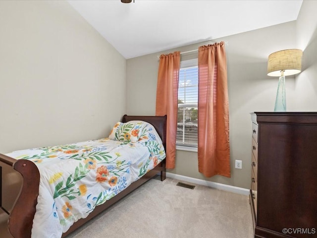 17318 Library Blvd, Ruther Glen, VA 22546 - bedroom with light carpet and lofted ceiling