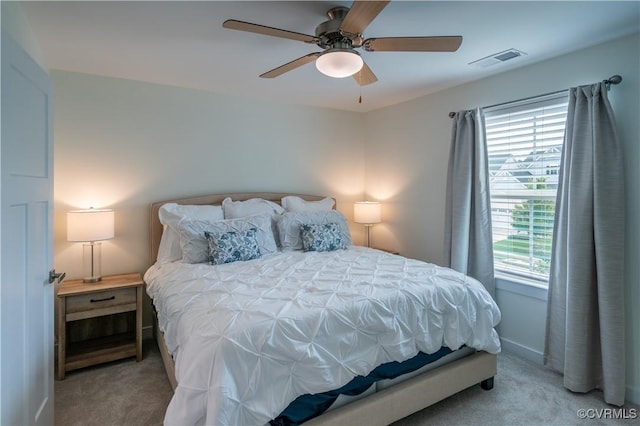 6448 Twin Falls Ter, Moseley, VA 23120 - carpeted bedroom featuring a ceiling fan
