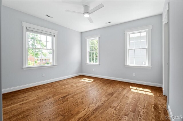 4705 Fitzhugh Ave, Richmond, VA 23230 - unfurnished room with wood finished floors and ceiling fan