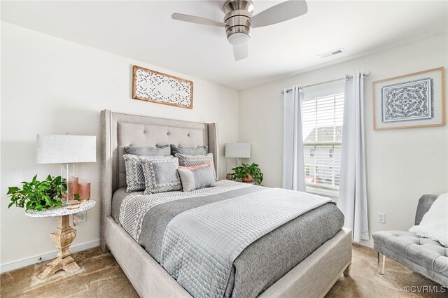 7828 Vermeil St, North Chesterfield, VA 23237 - bedroom with carpet and ceiling fan