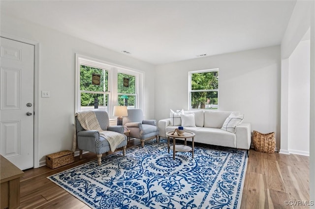 5720 Centerville Rd, Williamsburg, VA 23188 - living room featuring wood finished floors and baseboards