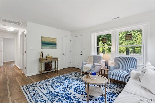 5720 Centerville Rd, Williamsburg, VA 23188 - living area with hardwood / wood-style flooring and baseboards