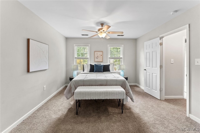 7707 Northern Dancer Ct, Midlothian, VA 23112 - bedroom featuring light carpet and a ceiling fan