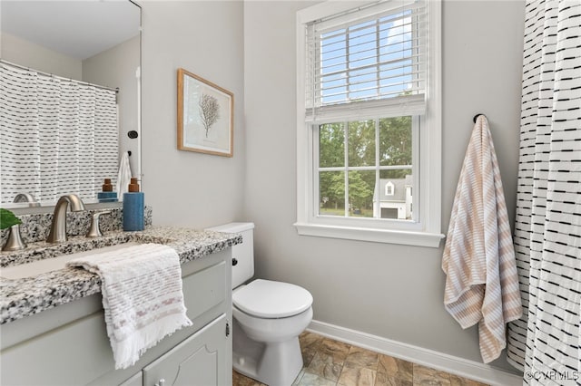 7707 Northern Dancer Ct, Midlothian, VA 23112 - bathroom with vanity and stone finish floors