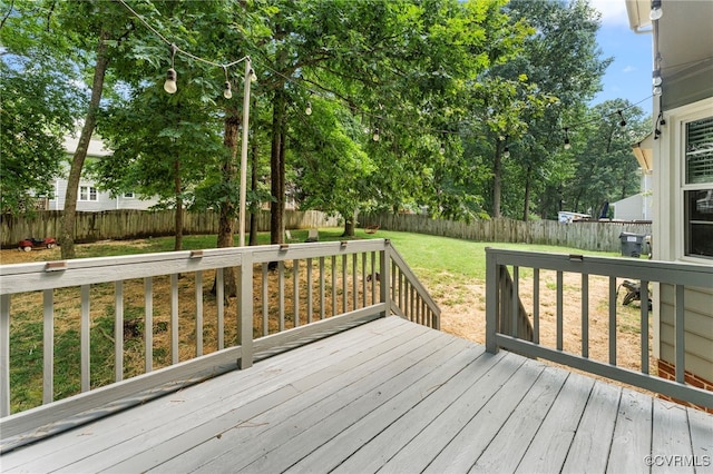 7707 Northern Dancer Ct, Midlothian, VA 23112 - wooden terrace featuring a fenced backyard