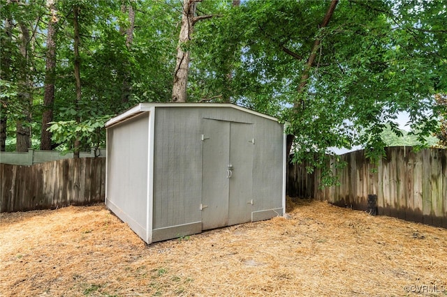 7707 Northern Dancer Ct, Midlothian, VA 23112 - view of shed with a fenced backyard
