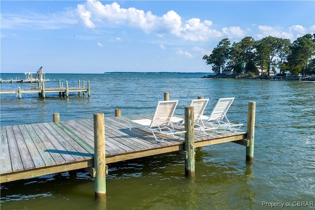 11 Franklin St, Deltaville, VA 23043 - dock area featuring a water view