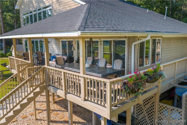 11 Franklin St, Deltaville, VA 23043 - deck with stairs