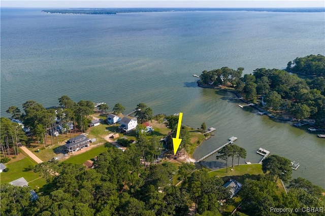 11 Franklin St, Deltaville, VA 23043 - view of property location with a large body of water