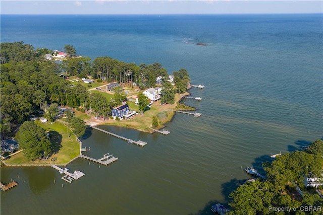 11 Franklin St, Deltaville, VA 23043 - aerial view of property's location with a large body of water