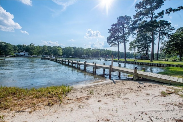 11 Franklin St, Deltaville, VA 23043 - dock area featuring a water view