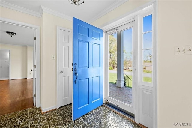3000 W Riverside Ave, Hopewell, VA 23860 - entrance foyer with ornamental molding and baseboards