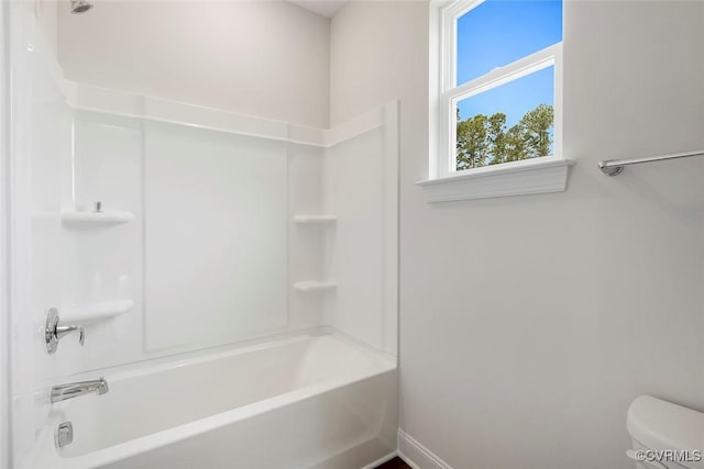 8124 Clancy Ct, Chesterfield, VA 23838 - bathroom with toilet and bathing tub / shower combination