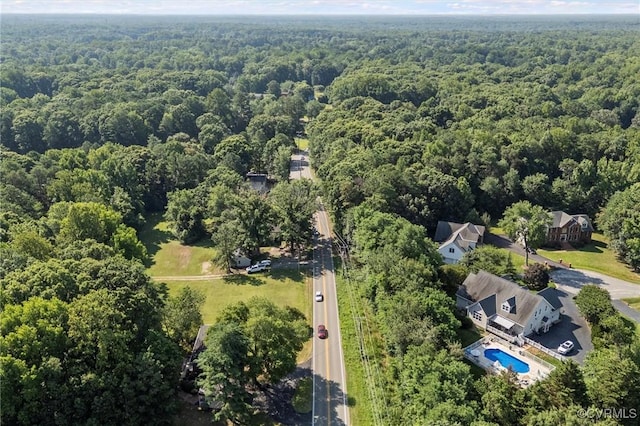 2001 Hicks Rd, North Chesterfield, VA 23235 - bird's eye view of a heavily wooded area