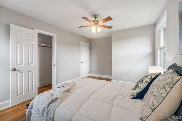 4308 Sunset Dr, North Dinwiddie, VA 23803 - bedroom with light wood-type flooring and a ceiling fan