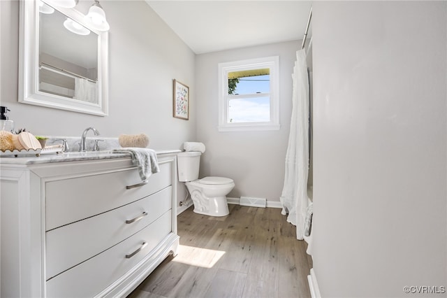 4308 Sunset Dr, North Dinwiddie, VA 23803 - bathroom featuring vanity and wood finished floors