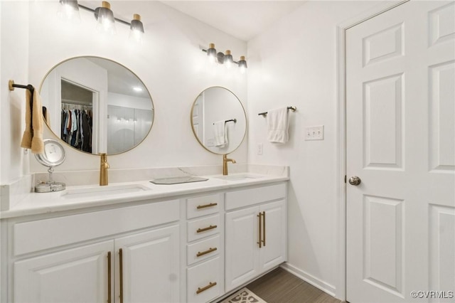 14424 Michaux Village Dr, Midlothian, VA 23113 - full bathroom featuring double vanity and baseboards
