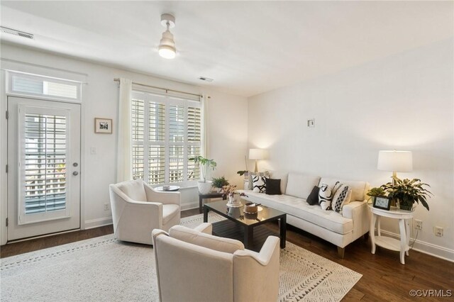 14424 Michaux Village Dr, Midlothian, VA 23113 - living room featuring plenty of natural light and wood finished floors