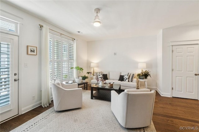 14424 Michaux Village Dr, Midlothian, VA 23113 - living area with wood finished floors and healthy amount of natural light