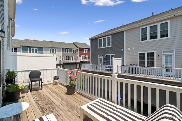 14424 Michaux Village Dr, Midlothian, VA 23113 - wooden terrace with a residential view