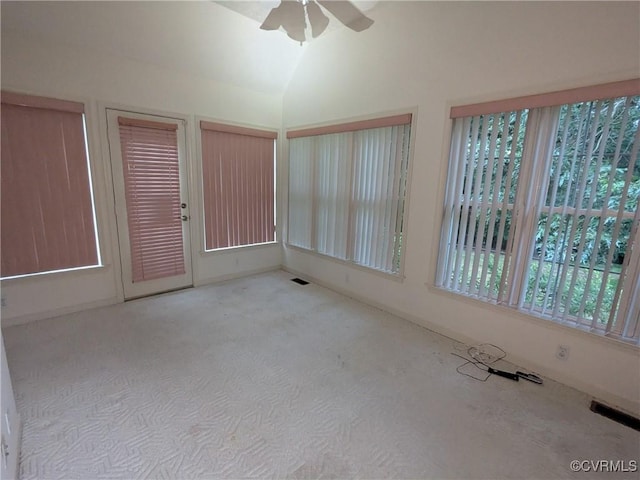 12703 Colby Cove Ct, Chester, VA 23831 - unfurnished sunroom featuring vaulted ceiling