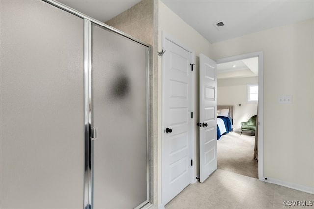 18325 Palisades Ct, Moseley, VA 23120 - ensuite bathroom featuring a shower stall and tile patterned flooring
